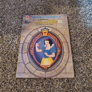 Vintage Snow White and the Seven Dwarfs Golden Coloring Book Unused